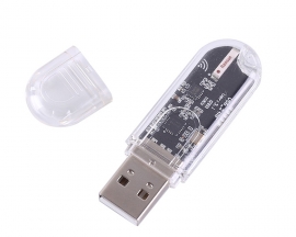 2.4GHz nRF24L01 Wireless Transceiver Module USB Transmitter Receiver 22dBm UART TTL Data Transmission Module w/ Antenna