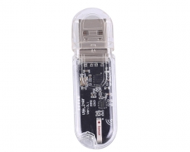 2.4GHz nRF24L01 Wireless Transceiver Module USB Transmitter Receiver 22dBm UART TTL Data Transmission Module w/ Antenna