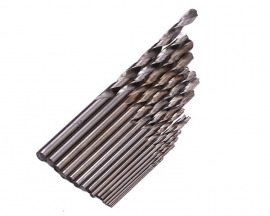 High Speed Steel 4341 16pcs Drill 0.3/0.5/0.7/0.8/1.0/1.2/1.3/1.5/1.8/2.0/2.2/2.3/2.5/2.6/2.8/3.0mm for Mini Drill DIY Handmade Tools for Aluminum Wood Plastic