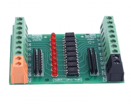 DC 12V-24V 8CH Optocoupler Isolation Module 8-Channel PNP NPN Low High Level Output Signal Converter