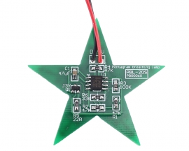 DIY Kit Five-Pointed Star Breathing Light Gradient Red LED Light for Christmas SMD 0805 LED Soldering Practice