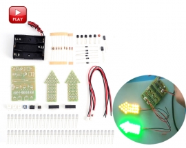 DIY Kit Green Yellow Dual-Color Flashing Light Analog Traffic Signal Indicator Electronic Soldering Practice Tranining Kit