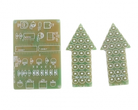 DIY Kit Green Yellow Dual-Color Flashing Light Analog Traffic Signal Indicator Electronic Soldering Practice Tranining Kit