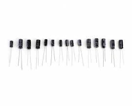 200pcs 15 Values Electrolytic Capacitor Kits 0.1uF/0.22uF/0.47uF/1uF/2.2uF/3.3uF/4.7uF/10uF/22uF/33uF/47uF/100uF/220uF 10V/16V/25V/50V