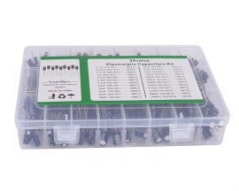 500pcs 24 Values Electrolytic Capacitor Kits 0.1uF/0.22uF/0.47uF/1uF/2.2uF/3.3uF/4.7uF/10uF/22uF/33uF/47uF/100uF/220uF/330uF//470uF/680uF/1000uF 10V/16V/25V/50V