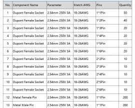 620pcs 13 Values XH2.54 Connector Case + Female Pin + Male Pin Kits TO-92 1Pin-6Pin 2Pin-6Pin*2 Component Kit