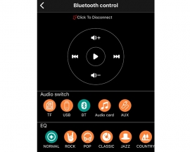 Wireless Bluetooth-compatible Audio Stereo Module APP Controller BLE5.0 50W+50W USB/AUX/PC Digital Amplifier Module