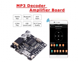 Wireless Bluetooth-compatible Decoder Module Audio Receiver APP Controller BLE5.0 AUX Audio Output for Digital Amplifier Module