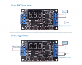 DC 5V 12V 24V Trigger Cycle Timer Delay Controller Module 15A 400W MOS Control Switch 16-Work Mode