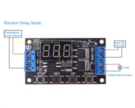 DC 5V 12V 24V Trigger Cycle Timer Delay Controller Module 15A 400W MOS Control Switch 16-Work Mode