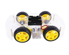 4WD Robot Smart Car Chassis with Speed Encoder 4pcs TT Motor Acrylic Board