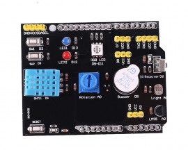 DHT11 Shield Multi-function Expansion Board LM35 Sensor Passive Buzzer Infrared Receiver