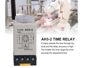 AH3-2 Time Relay DC 12V Adjustable Delay Control Timer 8Pin 1s-30s