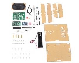 DIY Kit FM Radio Module Adjustable 76-108MHz Wireless Receiver LCD Display DC 3.7V 5W 8ohm Speaker FM Digital Radio