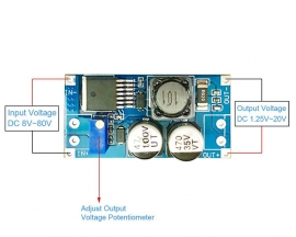 DC-DC Step-Down Power Supply Module 8V-80V to 1.25V-20V Adjustable Voltage Convertor