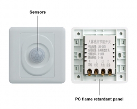 Human Body Induction Switch 3W-100W High Power AC 160V-250V Time Delay Infrared Sensor