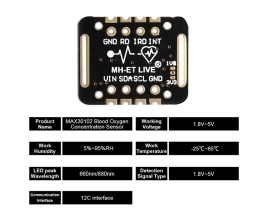 MAX30102 Sensor Module 1.8V-5V Pulse Oximeter Heart Rate Detection Sensor