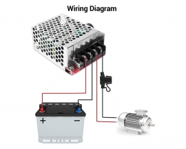 DC Motor Speed Controller, 7-70V 30A Speed Control Switch Module for Fan Speed Control, Adjustable PWM Motor Speed Regulator with 30A Fuse Used for Children's Car