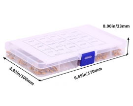 15 Values 10PF 50V-100NF Monolithic Capacitors 600pcs Component Kits