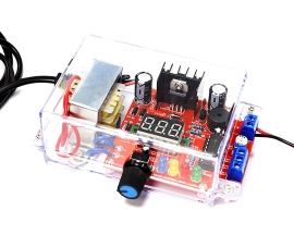 LM317 Adjustable Voltage Regulator Kit, AC-DC 110V to 1.25V-12V Step Down Module, DIY DC Power Supply Electronic Kit for Education