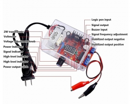 LM317 Adjustable Voltage Regulator Kit, AC-DC 110V to 1.25V-12V Step Down Module, DIY DC Power Supply Electronic Kits