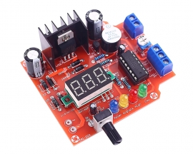 LM317 Adjustable Voltage Regulator Kit, AC-DC 110V to 1.25V-12V Step Down Module, DIY DC Power Supply Electronic Kit for Education
