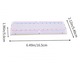 5PCS MB-102 830 Holes Breadboard, 0.8mm Wire Aiameter Universal Board, Solder-Free Test Circuit Board for Experimental Test