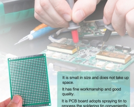 Double-Sided Universal Board Tinned Circuit Board 1.6mm High-Quality Fiberglass Board for Experiment