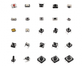 25 Kinds of Tact Switch 125PCS Small Key Switch Button for DIY Module