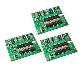 3PCS 12V 18650 Lithium Battery Protection Board 25A Overcurrent,Overcharge and Overdischarge Protection with Equalization Board