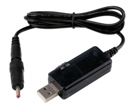 USB 5V to DC 9V12V Charging Cable USB Interface to DC 5.5/3.5mm Interface Boost Line Booster with LED Display Step-up Volt Transformer