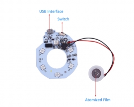 2PCS Atomizing Humidifier Module,5V USB Atomization Board,Humidifier Atomizing Sheet Circuit Drive PCB Circuit Board