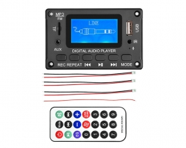 LCD Lyrics Display Bluetooth-compatible Module Amplifier USB Player MP3 Decoder Board with Remote Control