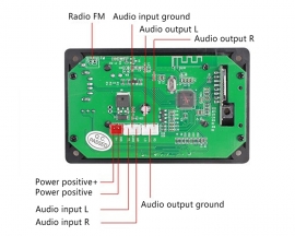 LCD Lyrics Display Bluetooth-compatible Module Amplifier USB Player MP3 Decoder Board with Remote Control