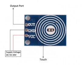 10PCS OE-TP Capacitive Touch Button Switch Module Digital Touch Sensor LED Stepless Dimming 10A Driver