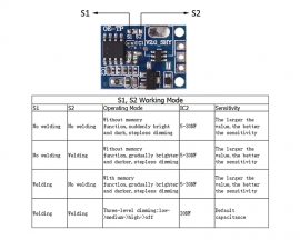 10PCS OE-TP Capacitive Touch Button Switch Module Digital Touch Sensor LED Stepless Dimming 10A Driver