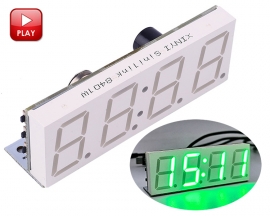 DC 5V WIFI Electronic Clock Wireless APP Control 4 Digit Clock Alarm 12/24H