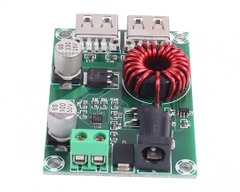 Dual USB Output Step-Down Module, 5V 6A Voltage Regulator Module, Dual 5V 3A Rechargeable Micro Charging Board