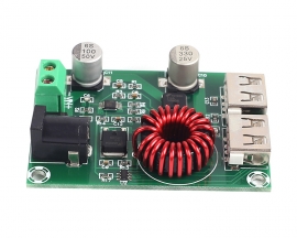 Dual USB Output Step-Down Module, 5V 6A Voltage Regulator Module, Dual 5V 3A Rechargeable Micro Charging Board