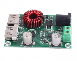 Dual USB Output Step-Down Module, 5V 6A Voltage Regulator Module, Dual 5V 3A Rechargeable Micro Charging Board