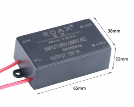 12V 1A Power Supply Module, AC 85V-265V to 12V 1A Isolated DC Switch Step-Down Module, 12W Adapter Voltage Converter