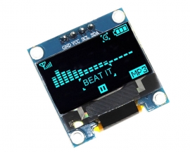 0.96 Inch Blue OLED Display Module Support IIC Communication 51 Single Chip Microcomputer 128*64 Resolution