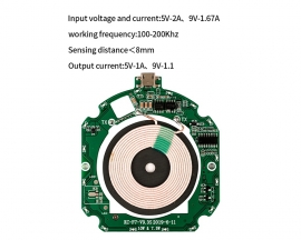 10W High-Power Wireless Charging Transmitter Module PCBA Circuit Board Wireless Charger Sensing Distance 8mm