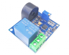 5A Overcurrent Protection Sensor Module AC Current Detection Sensor DC 12V Relay Module