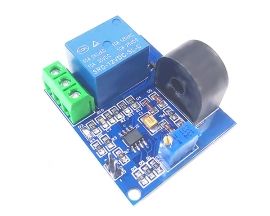 5A Overcurrent Protection Sensor Module AC Current Detection Sensor DC 12V Relay Module