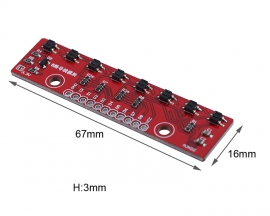 8-Bit Tracking Module DC 5V Tracking Sensor Module for Smart Cars Robots