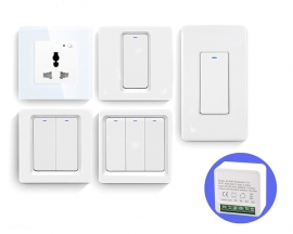 AC 100V-240V WiFi Smart Controller DIY Mini Concealed Switch Support APP Voice Remote Control