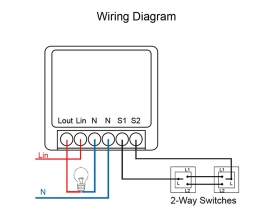 AC 100V-240V WiFi Smart Controller DIY Mini Concealed Switch Support APP Voice Remote Control