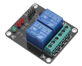 2 Bit 12V Relay Module with Optocoupler Isolation Support High and Low Level Trigger Dual Relay Module