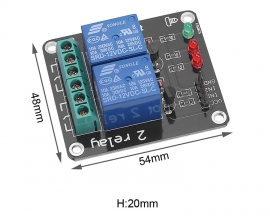 2 Bit 12V Relay Module with Optocoupler Isolation Support High and Low Level Trigger Dual Relay Module